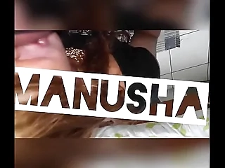 Indian Shemale Manusha sucking thither the fellow-criminal of swallowing cum..!